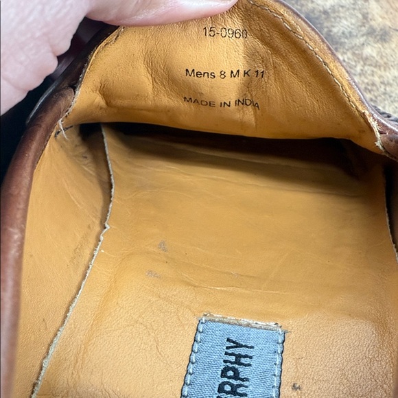 Johnston & Murphy Shoes Mens 8M Brown Leather Tassel Slip On Loafers - Picture 13 of 13